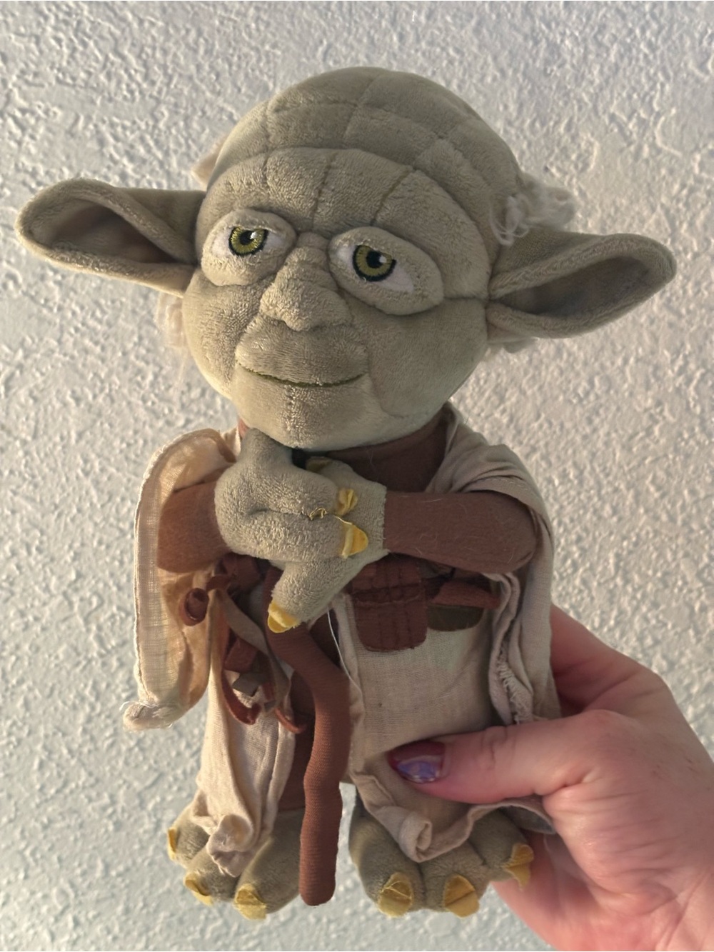 Disney Yoda Plush Toy - Green with Brown and Cream Outfit